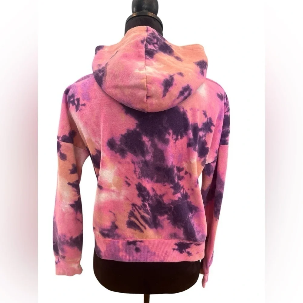 5 FOR $20 Justice Pink Tie Dye Glitter Hoodie Sweatshirt Big Girls Kids Sz Large